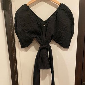 Mara Hoffman Fia Top Black size Small